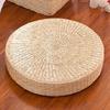 Tatami Cushion Natural Straw Hand Woven Meditation Japanese-style Household Padded Round Pouf for Garden