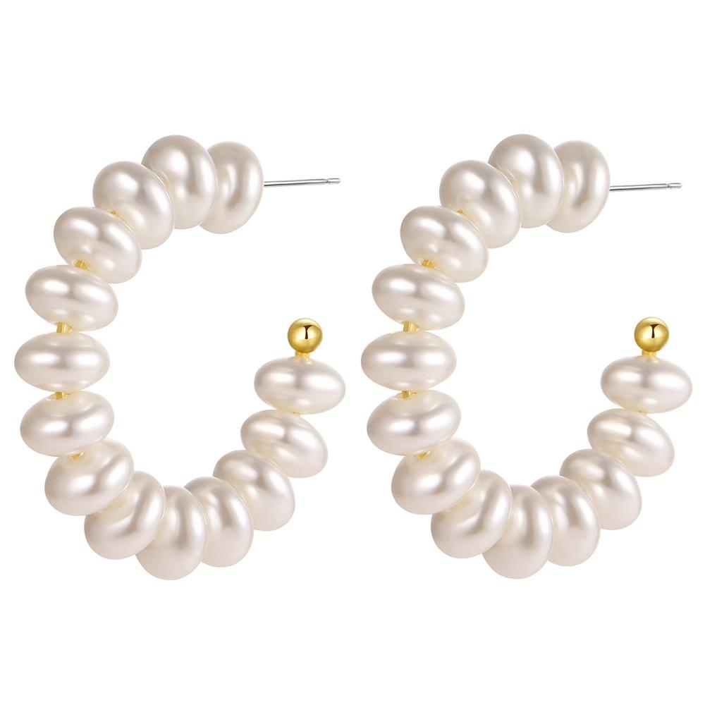 Jednoduché nové módní nepravidelné náušnice ve tvaru písmene C Módní jednoduché náušnice nádherné náušnice šperky dárky