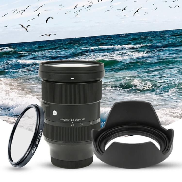 Improved Protections Lens Hood Suitable For 24-70Mm F/2.8 Art And EX HSM Lens Optimized For Wide Angles Use