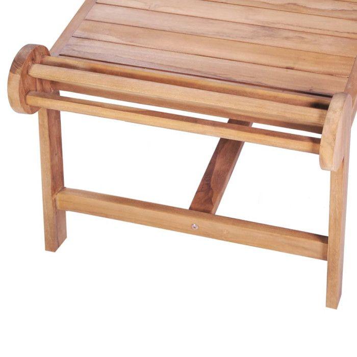 VidaXL Table basse 100x50x45 cm Teck solide