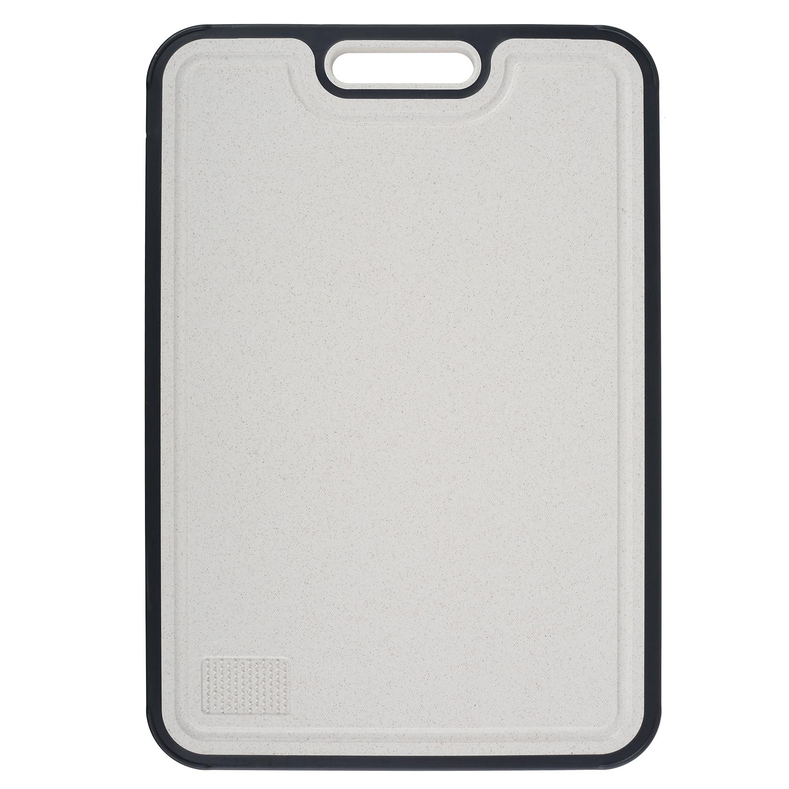 Double Sided Cutting Board Kitchen Chopping Board Sturdy Stainless Steel and PP Cutting Board with Grinding Area for Fruit