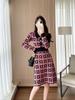 Autumn 2025 High-End Black Slimming Knitted Dress