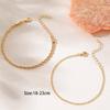 2pcs/set Minimalist Chain Bracelet