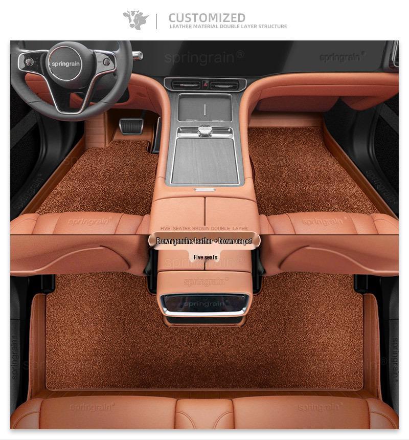 AITO M5 Ultra M7 Pro M8 Max M9 Electric Leather Car Floor Mats