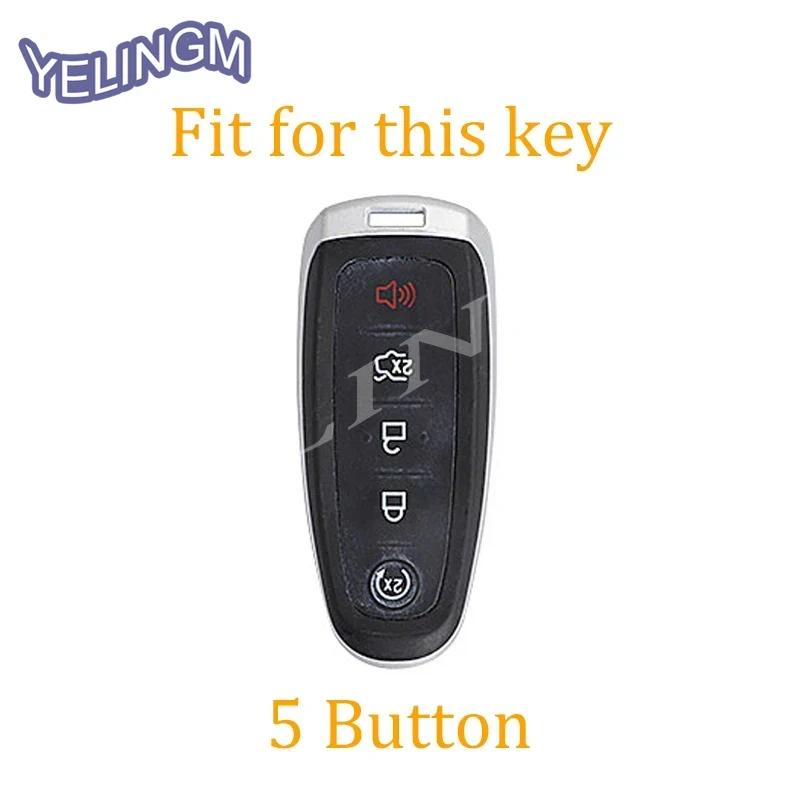 Shell Fob Remote Key Car Key Case For Ford Edge Explorer Escape Focus Taurus Flex Lincoln Mks Mkt Mkx Mkz Navigator 5 Buttons