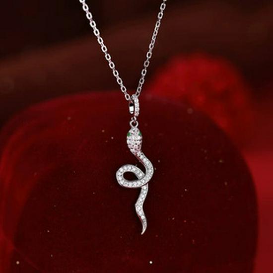 Sterling Silver Red Agate Bell Necklace - Women's Christmas Light Luxury Clavicle Chain