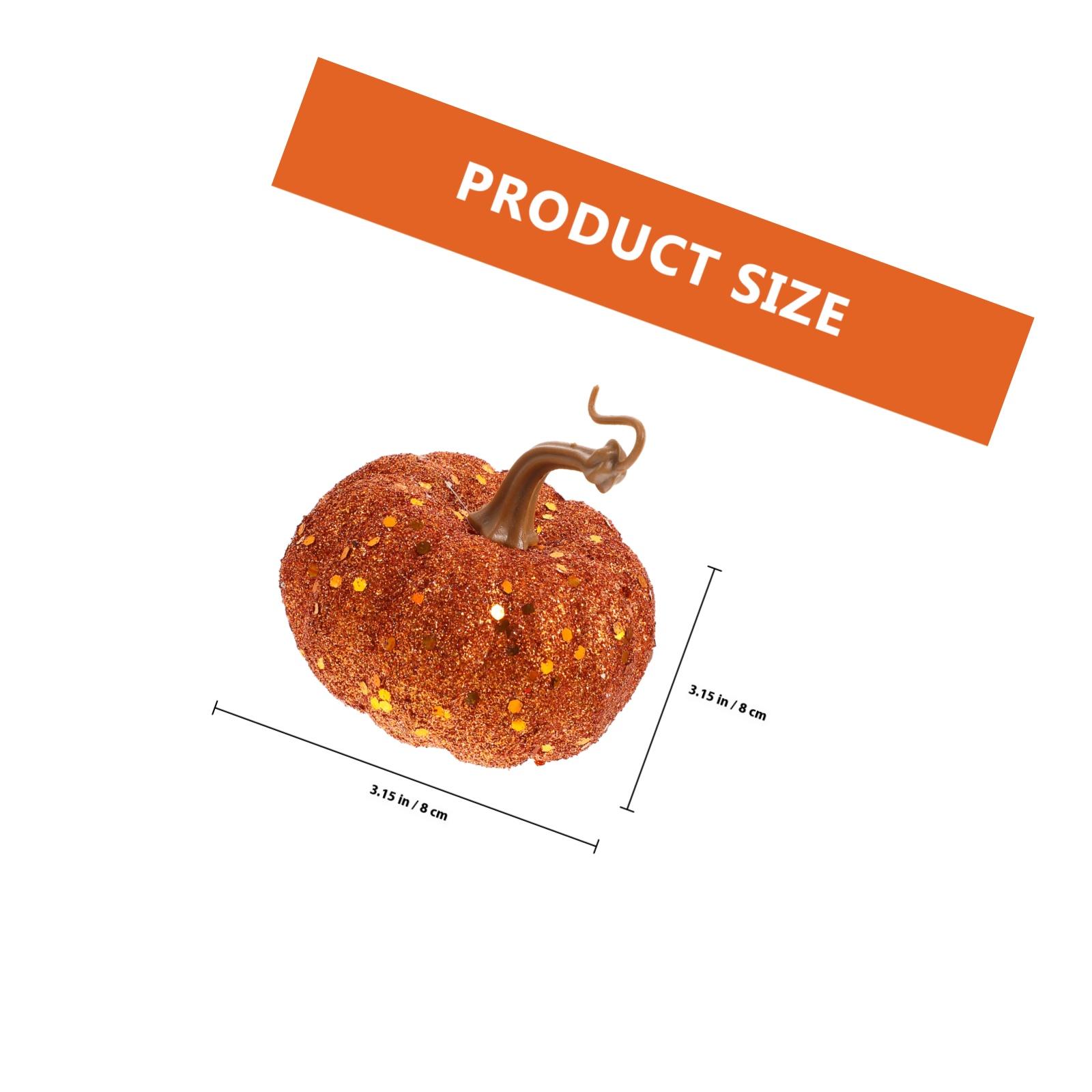 

6pcs Simulated Foam Pumpkin Hanging Ornaments Halloween Decorative Pumpkins Pendant For Party Supplies Festival Decor помаранчевий