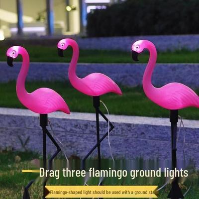 Solar Flamingo Garden Landscape Light: 3-in-1 Outdoor Lawn Decoration for Courtyard and Villa