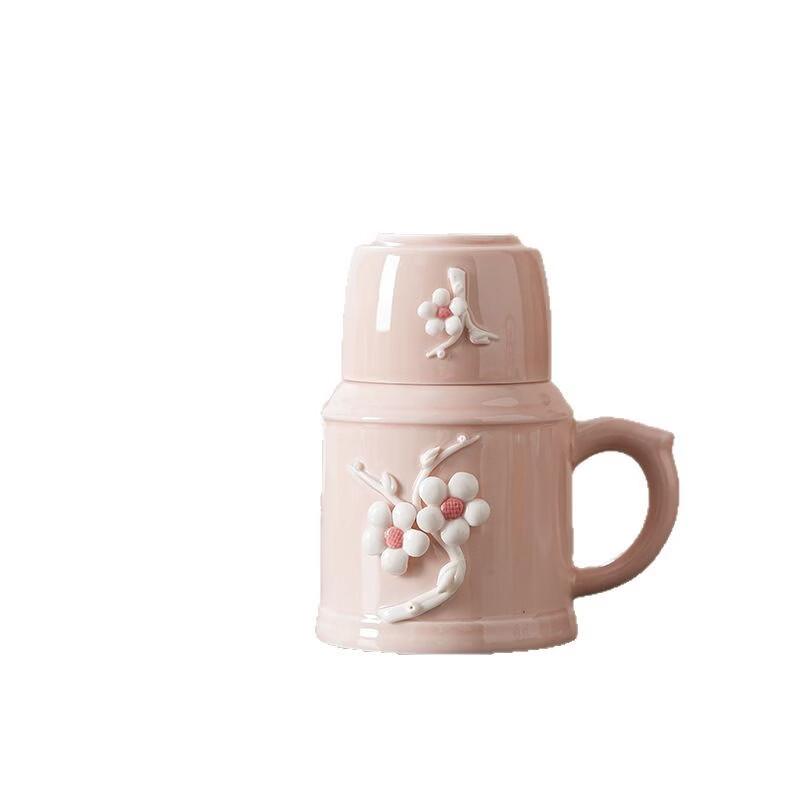 OLOEY Begonia Creative Stewing Teapot Water Cup