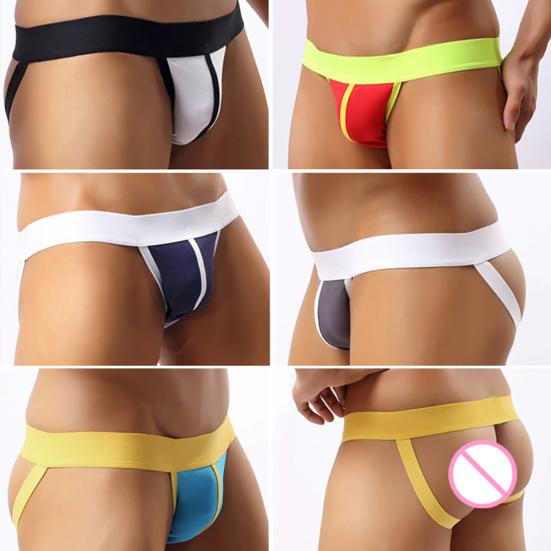 Uomo Super Sexy Pouch Sporgente Basso Vita G-string Perizoma T-back Slip Biancheria Intima