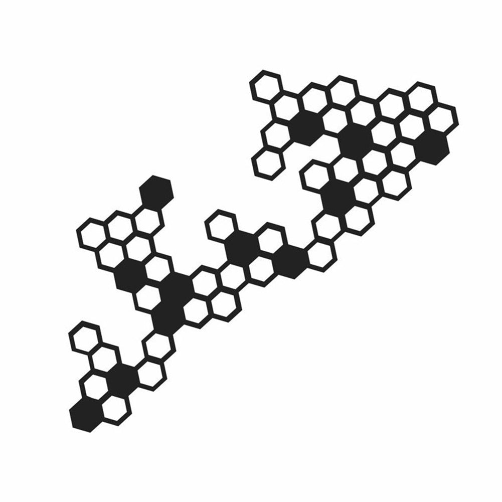 

Наклейки на мотоцикл с сотовой передачей, переднее крыло, обтекатель, топливный бак, модификация, светоотражающая наклейка, водонепроницаемая наклейка чёрный