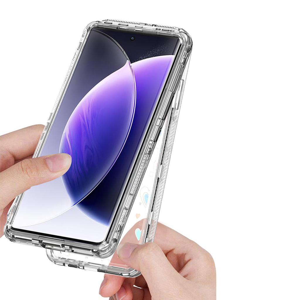 For Infinix Zero 40 4G/5G Case Clear Acrylic TPU Hybrid Phone Cover with Laser-printed Film