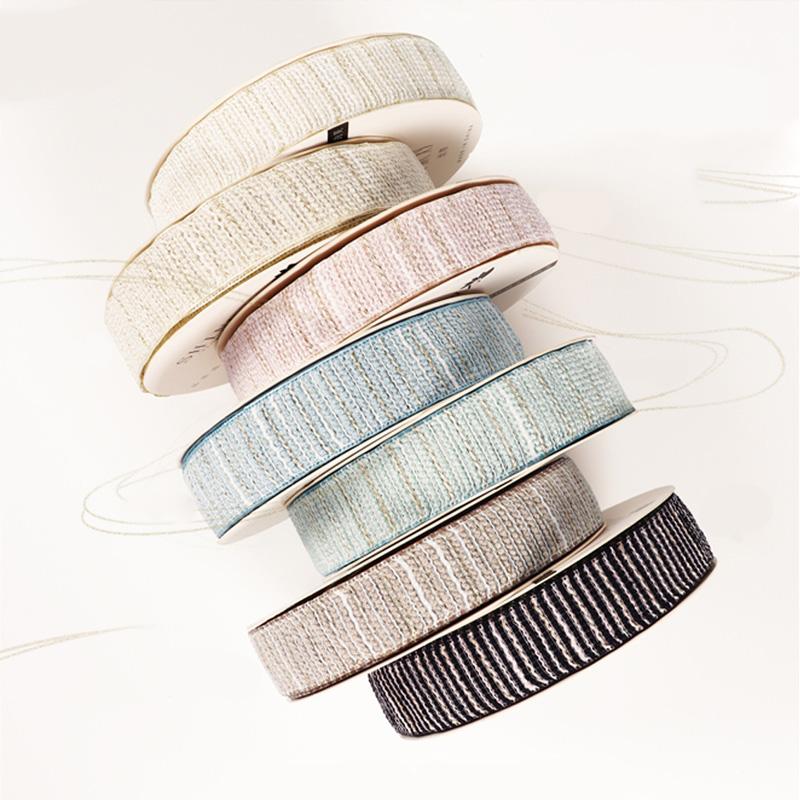 1Roll Gift Wrapping Decoration DIY 9.1M/Roll Sewing Supplies Ribbon Vintage Valentine's Day Wedding Flower Bouquet Packaging