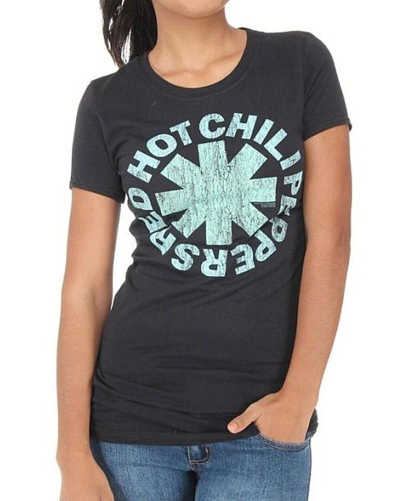 Red Hot Chili Peppers AQUA ASTERISK  Women s Girls Juniors T-Shirt NEW Official Unisex T-Shirt S