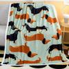 Coperta per Dachshund Ti Amo Dachshund Morbida Coperta in Flanella Soggiorno Divano Camera da Letto Amanti dei Cani Coperte Regali per Donne Uomini