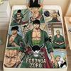 1PC One Piece Poster Patterned Flannel Blanket Suitable For All Seasons For Home Decor Warmth And Comfort Gifts Holiday Present