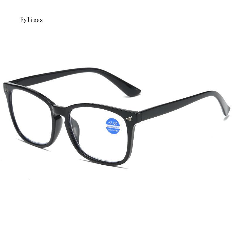 Fashion Square Full Frame Reading Glasses Lady Daily Commuter Hyperopia Eyeglasses Protect Eyes Anti Blue Light Men Eyewear