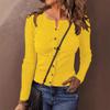 Women's Solid Color Button Cardigan Knitted Sweater Jacket