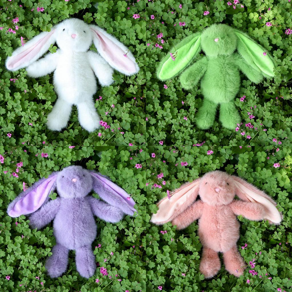 Cute Multi-color Cartoon Long Eared Rabbit Plush Toy Doll For Kids And Girls Comfort Gift