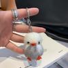 Keychain Soft Plush Duck Shape Portable Anti-Lost Key Holder Mobile Phone Chain Bag Hanger Backpacks Suitcases Hanging