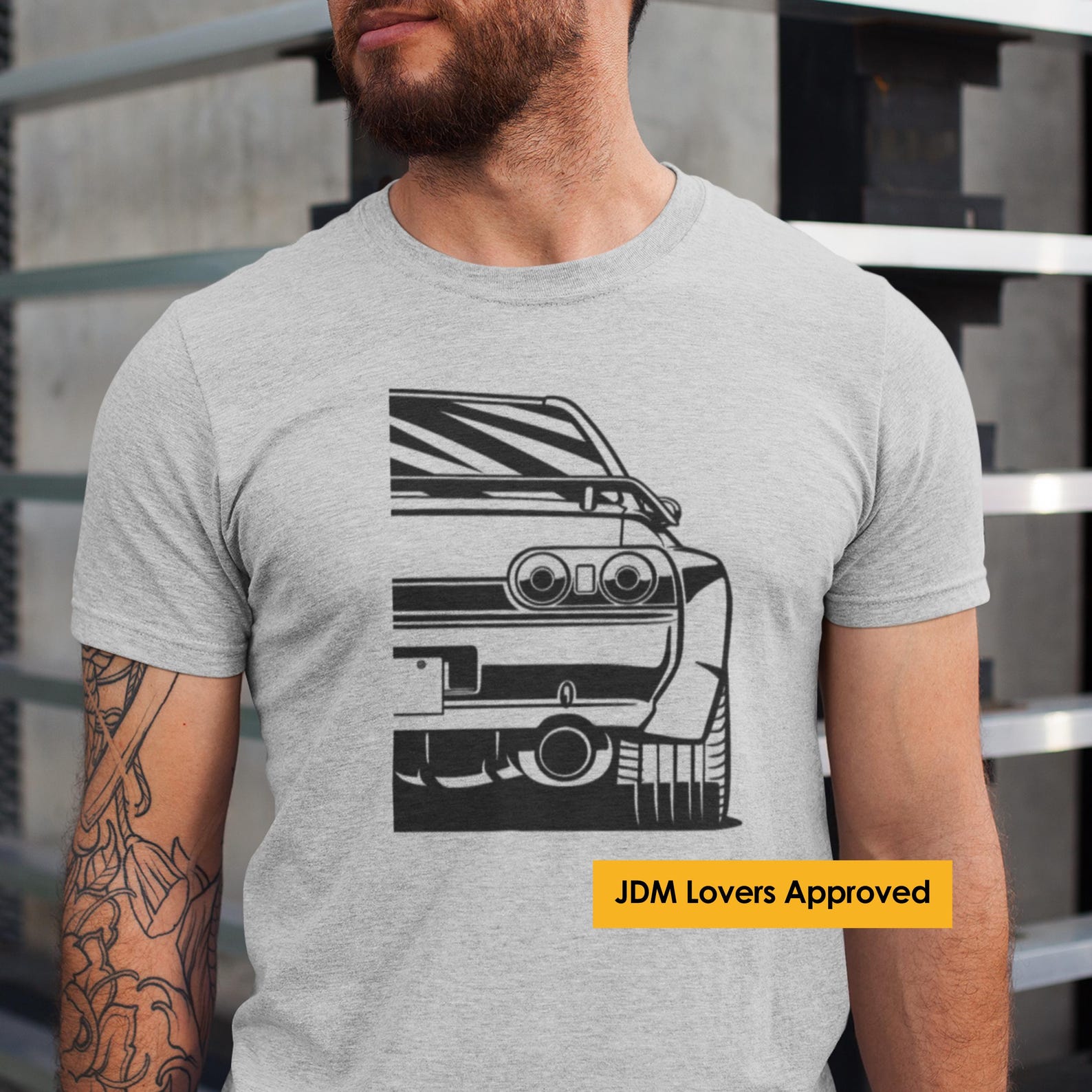 JDM Car T-Shirt: R32 Rear View, Japanese Sports Car 4XL