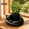 Desktop Plant Pot 3D Printed Succulents Planter, Creative Mini Flower with Artistic Sculptural Design, Planter Small Desk Decor for Office Bedroom