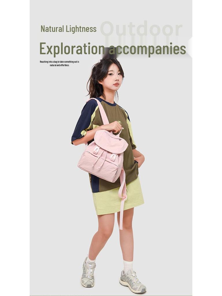 Dopamine Sweet Girl Lightweight Oxford Backpack for Travel, Hiking, and Shopping