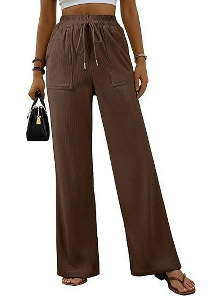 

2026 European & American Women s Slim Straight-Leg Sweatpants: Elastic Waist, Comfortable, Versatile, Casual Fashion Sportswear Y2 Small кофейный