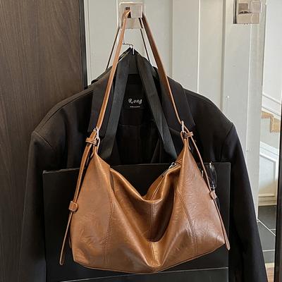 High-value Retro Single Shoulder Armpit Bag Women's Autumn New Casual Large-capacity Commuter Tote Bag
