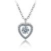 Korean Version of Beating Heart-warming Necklace for Women with Niche Design Simple and Versatile Love Pendant Necklace