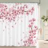 JY01Flower Shower Curtain Bathroom Waterproof Polyester Shower Curtain Floral Printing Curtains for Bathroom Shower with Hooks@1