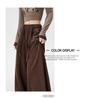Plus Size High-Waist Casual Wide-Leg Pants for Women - Autumn/Winter Collection