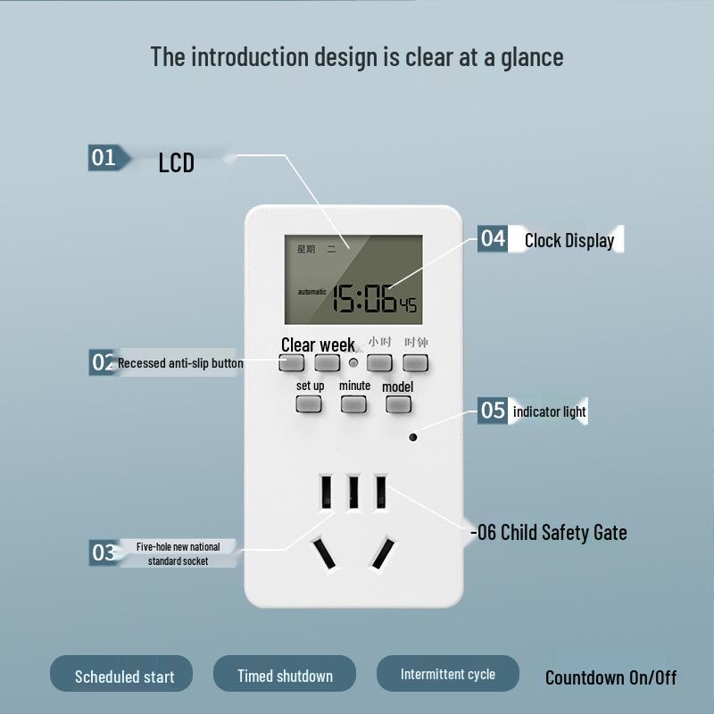 Smart Timer Switch for Automatic Power Off in Fish Tanks & Electric Vehicles