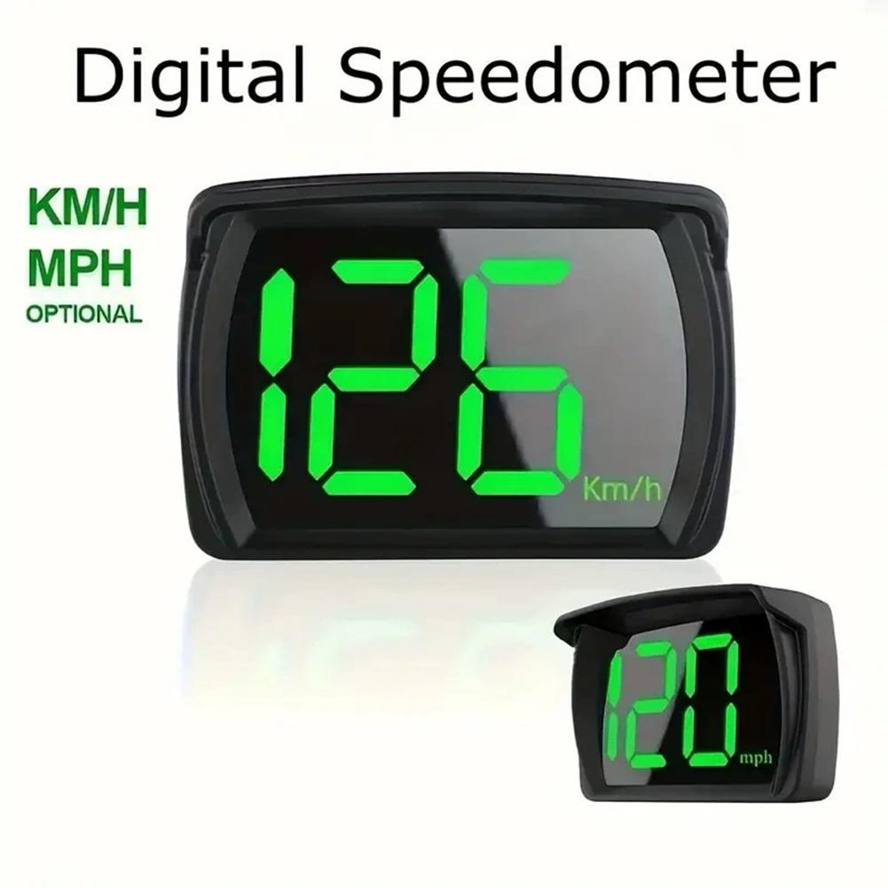 Universal Digital GPS Speedometer Dual Chips KMH/MPH Reminder Meter HD LCD Display Plug And Play Big Font For All Vehicle