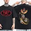 Hazbin Hotel Sir Pentious Print Pure Cotton Tshirt Summer Mens and Womens Casual Fashion Trendy Short Sleeve Couples Wear