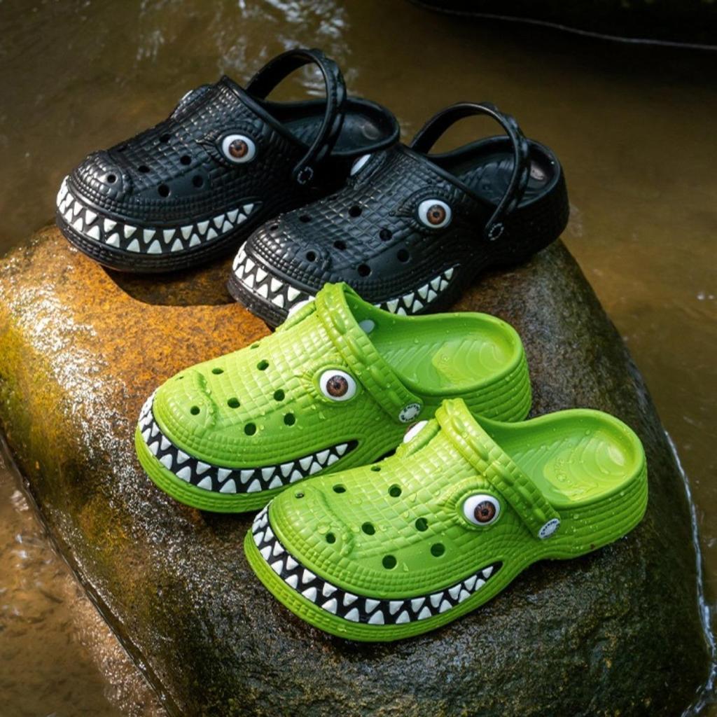 Outdoor, Men's, Breathable, Cartoon Crocodile, Lightweight, Breathable Shoes, Soft, Comfortable, Suitable for Couples To Wear