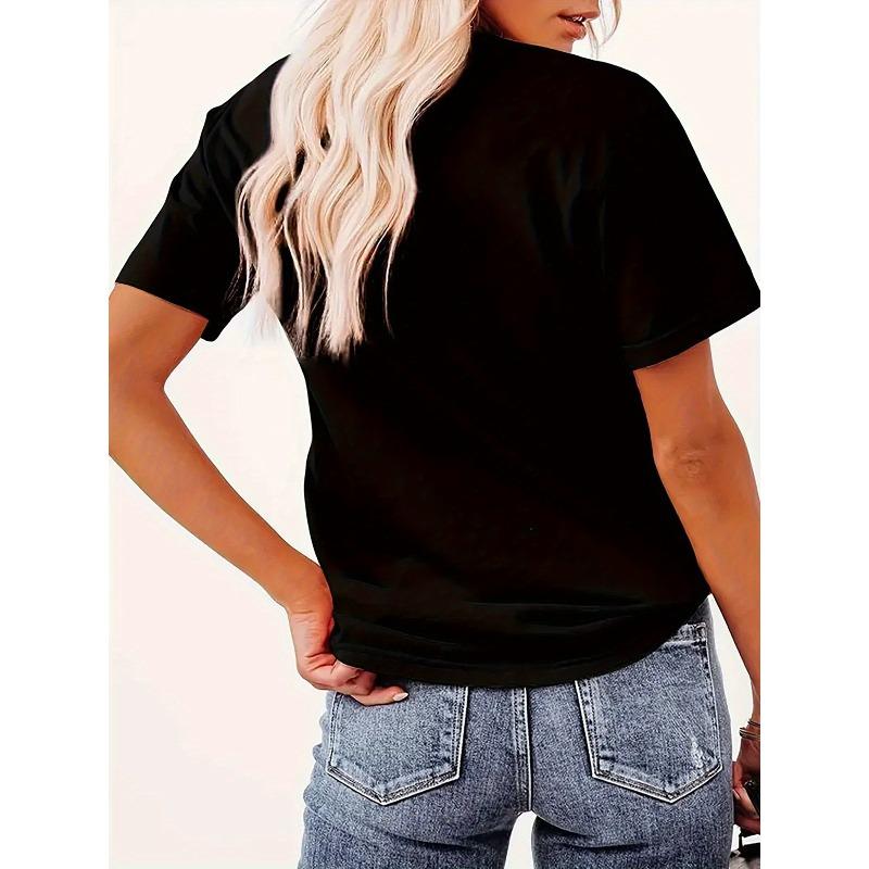 Ladies' Short Sleeve Tee Featuring an Evil Eye Design - Trendy Summer T-Shirt