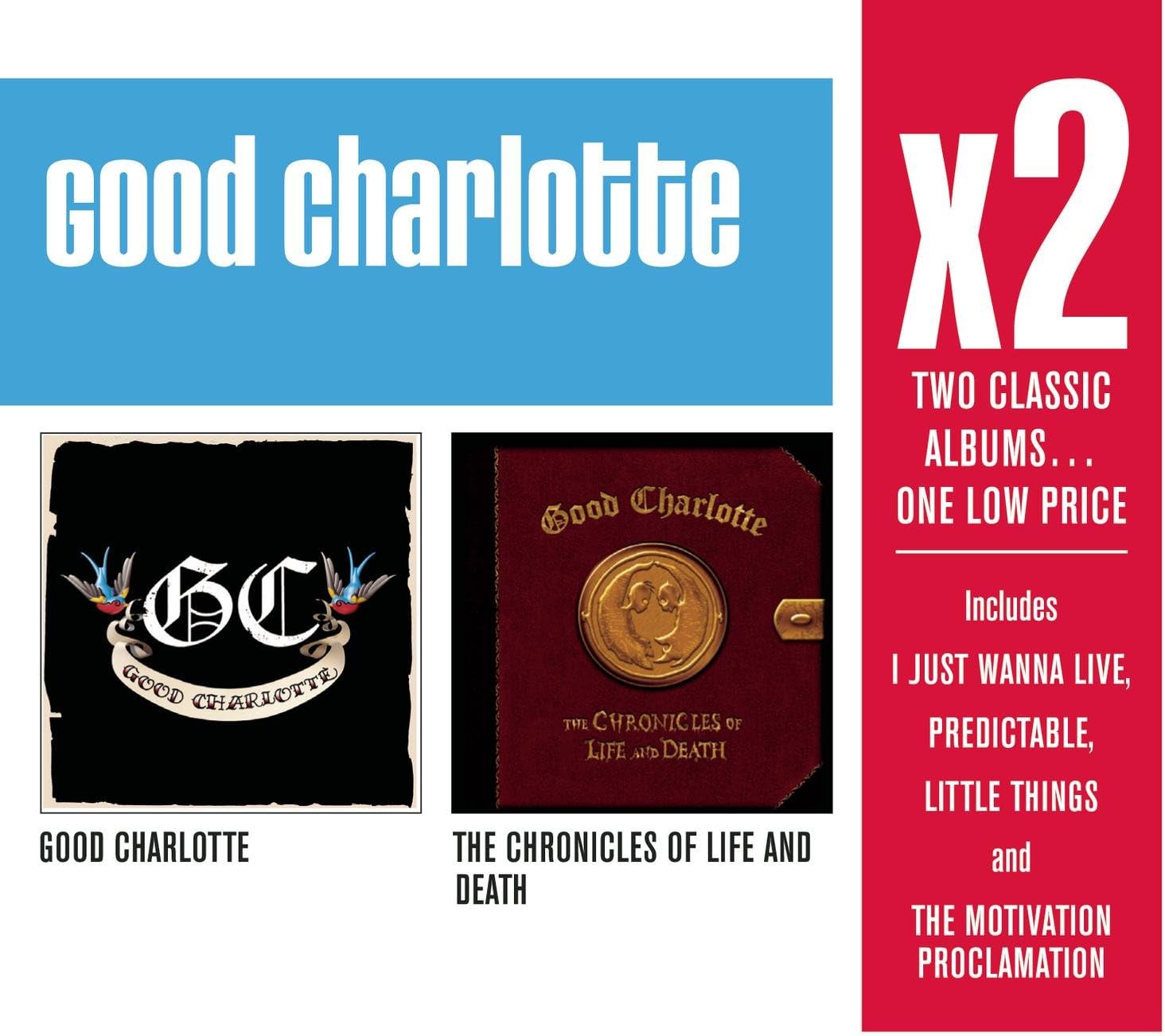 

CD GOOD CHARLOTTE - X2: Good Charlotte / Хроники неяпонского рока Б/У