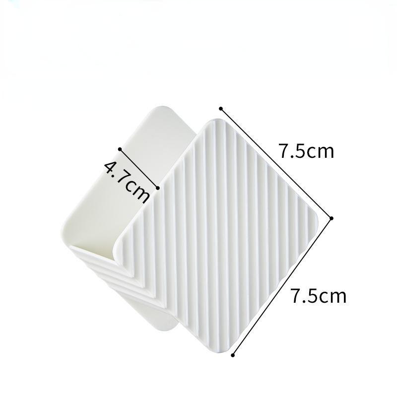 

Transparent Sponge Holder Drain Rack For Kitchen Sink Suction Cup Plastic Brush Caddy Storage Box Shelf Liquid Drainer білий