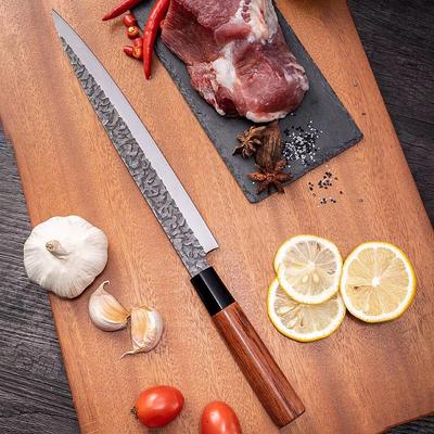 Japanese Kitchen Knife Sashimi Knives High Carbon Steel Sushi Salmon Knife Cleaver Knives Raw Fish Fillet Knife