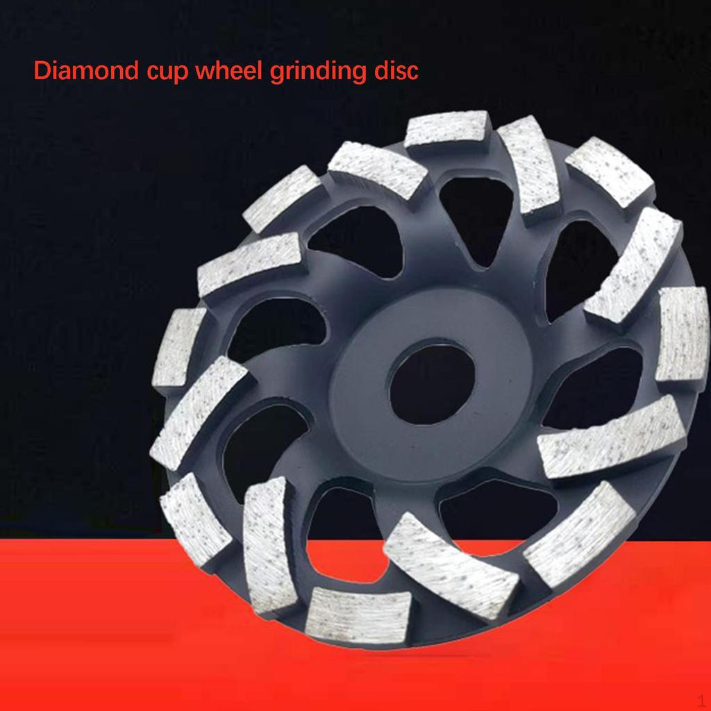 Concrete Grinding Wheel 5 Inch Heavy Duty Fit 22.23mm ,with Diamond Segment Cup ,for