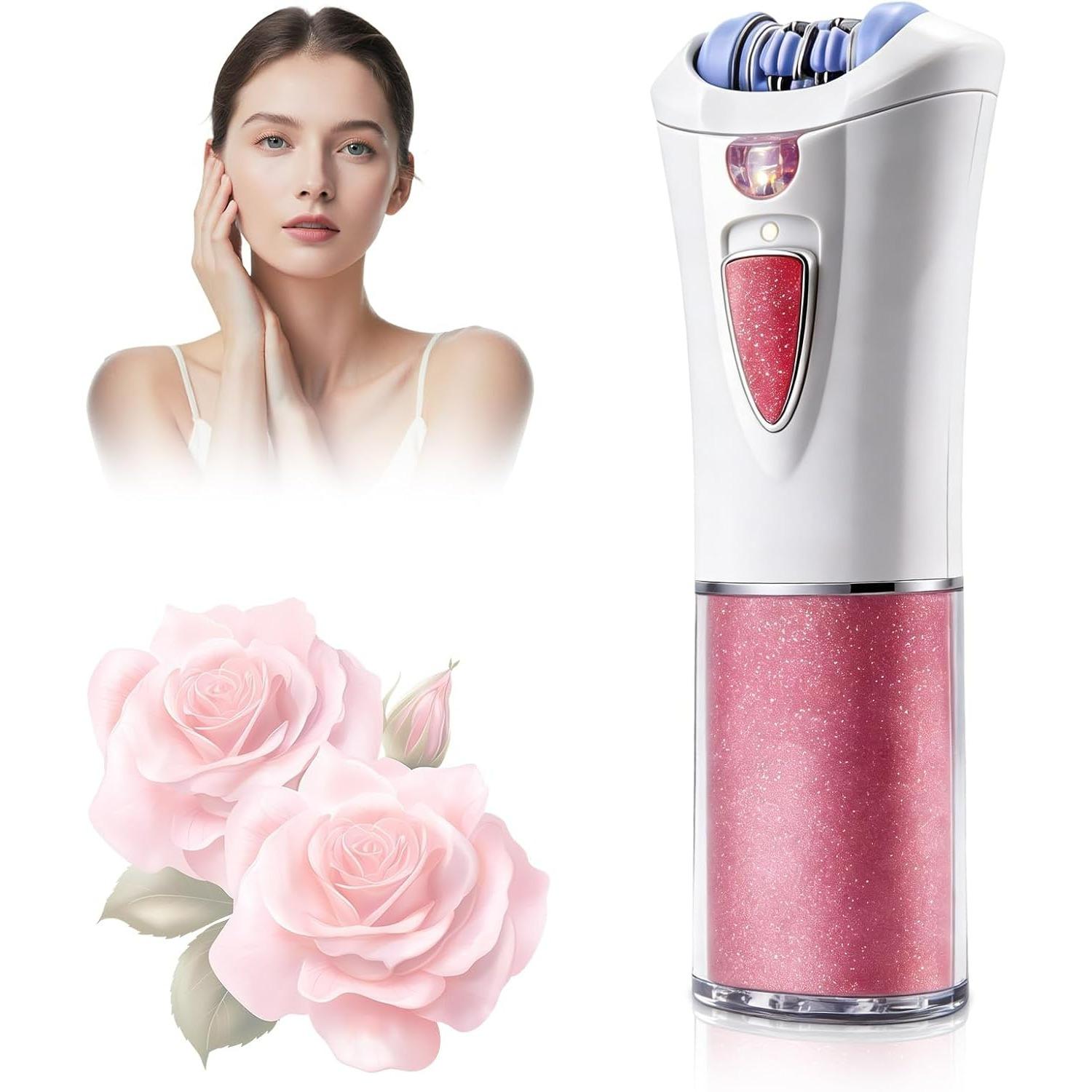 

Upgraded Facial Epilator for Women, Cordless Electric Tweezers Hair Removal Device with LED Light, Precise & Painless Face Epilator Hair Remover S