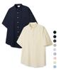 COSTUME O’CLOCK Cool Herringbone Short Sleeve Shirt 9 Color Coossh187 (B Type)