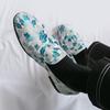 Men’s Printed Flats Loafers Dress Monks Shoes Men Slip on Pointed Toe Tuxedo Rock Club Shoes Plus Size