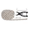 Kit Catena Bici 8 Velocità Hollow Leggero con Pinza per Maglie Catena per Mountain Bike Strada