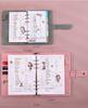 NOWY Macaroon Color A6/A5 PU Leather DIY Binder Notebook Cover Diary Agenda Planner Paper Cover School Paperwear