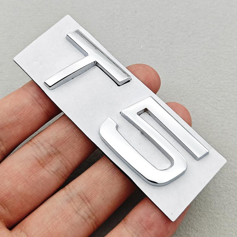 3D Metal T5 T6 AWD Car Trunk Emblem Badge Letter Logo Decal Replacement For Volvo XC60 XC90 S60 S90 Black Chrome Accessories