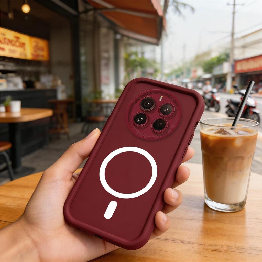 Morandi Color Soft TPU Case for realme 12+ 5G,12 Pro+ 5G,12 Pro,12 4G,Narzo 70 Pro 5G Iron Ring For Magnetic Accessories Shockproof Cover