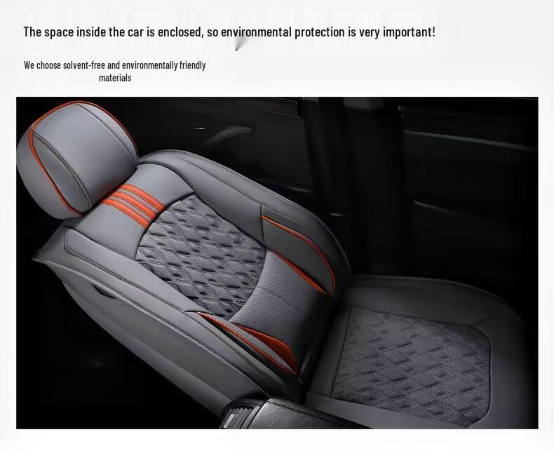 Nappa Leather Full Surround Seat Cushion Set for Five-Seat Cars, Universal Four-Season Car Seat Covers