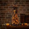 Collectible Witch Statues for Halloween Autumn Figurine, Statue, Fall Tabletop Decor, Shelf Decoration Vintage Sitter Mantel Fireplace Tiered